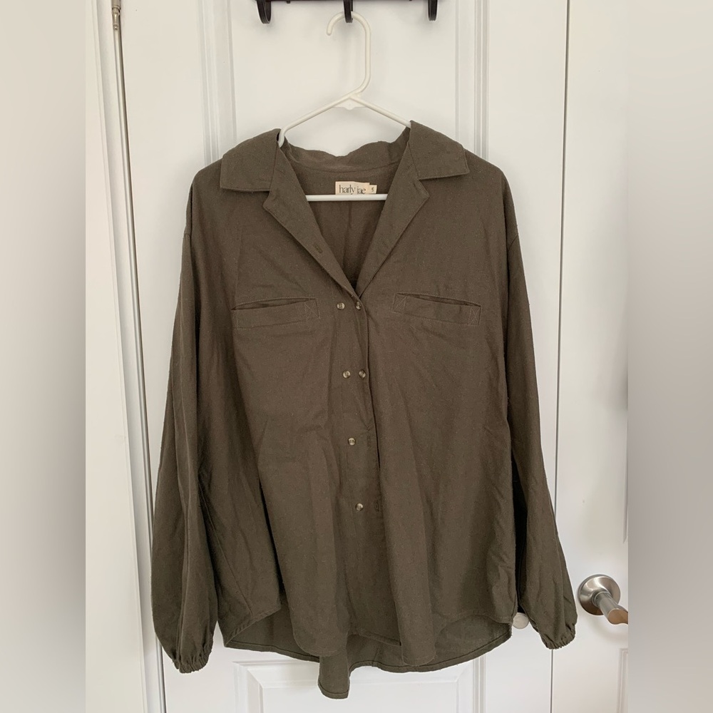 Harly Jae house blouse raw silk